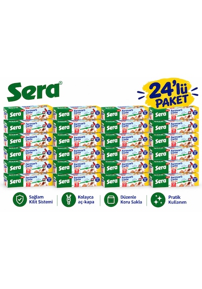 Sera Fermuarlı Çanta 20x18 Cm 12'li X 24 Kutu 288 Adet