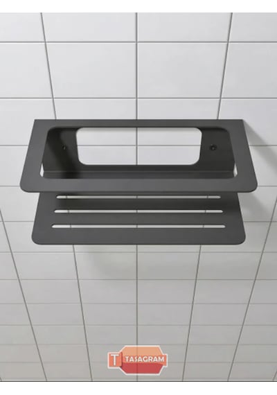 Metal Banyo Şampuanlık Siyah