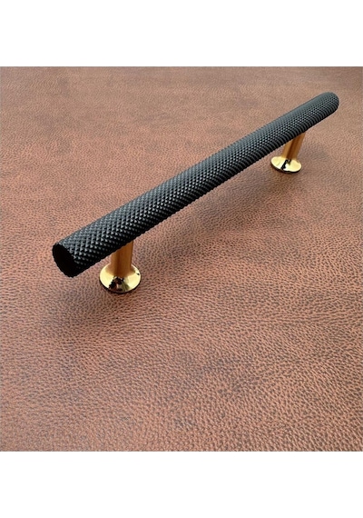 Doruk Siyah Gold Tv Ünitesi Vestiyer Yatak Odası Mutfak Dolap Çekmece Kulpu 128 Mm 128 Cm 5 Adet