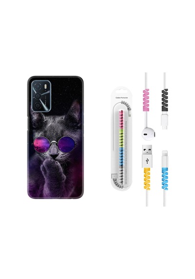 Oppo A16 Kılıf Kablo Koruyuculu Carisma Cat 1607