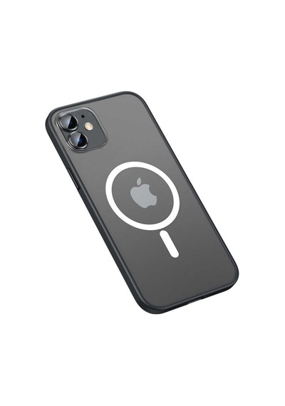Apple Uyumlu iPhone 12 Kılıf Zore Mokka Lens Koruyuculu Wireless Kılıf