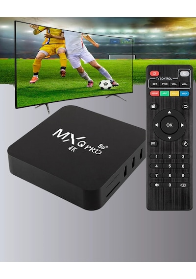 4k Ultra Hd Tv Box 2gb Ram, 16gb Hafıza, Android Akıllı Medya Oynatıcı Siyah