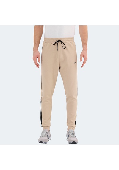 Slazenger VALARY Erkek Cepli Dar Paça Bej Eşofman Altı