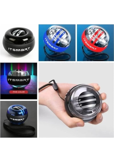 Gyro Ball El Bilek Egzersiztopu Otomatik Jiroskop Kol Kuvvet Spor Ekipmanı