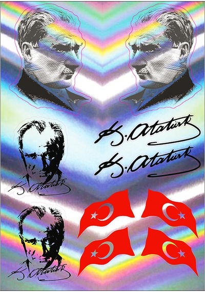 A5 Hologram Sticker 089 Tek Paket Çoklu Sticker