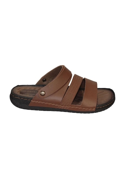 Gezer Erkek Siyah Sandalet Terlik Ortopedik Comfort Tabanlı