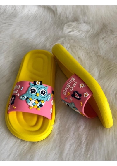 Gezer Kuş Desenli Sarı Pembe Anatomik Taban Kaydırmaz Plastik Kız Çocuk Havuz Deniz Plaj Evve Sokak Terlik Pembe Gezer Kuş Desenli Sarı Pembe Anatomik Taban Kaydırmaz Plastik Kız Çocuk Havuz Deniz Plaj Evve Sokak Terlik Pembe