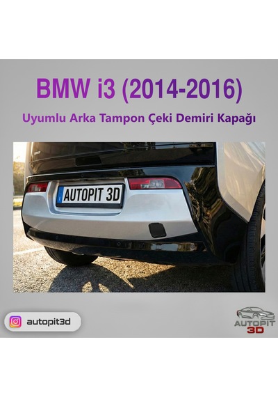 Bmw İ3 2014-2016 Uyumlu Arka Tampon Çeki Demiri Kapağı