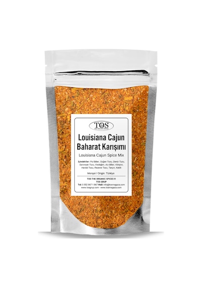 Tos The Organic Spices Louisiana Cajun Baharat Karışımı 250 G