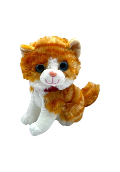 20 Cm Oyuncak Miyavlayan Sesli Peluş Kedi Çok Renkli