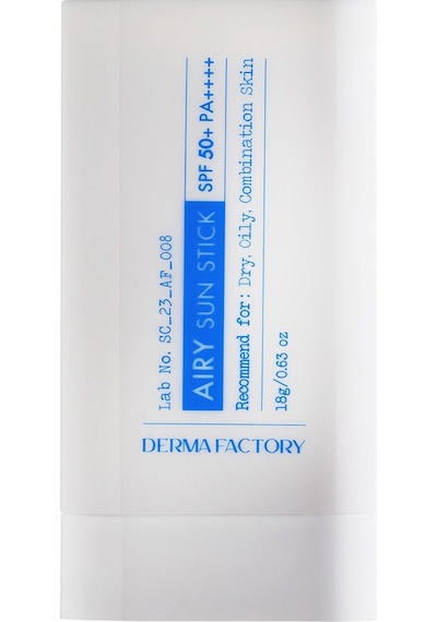 Derma Factory Yağlı ve Karma Ciltler İçin Mat Stick Güneş Koruyucu Derma Factory Airy Sun Stick SPF 50+ PA++++