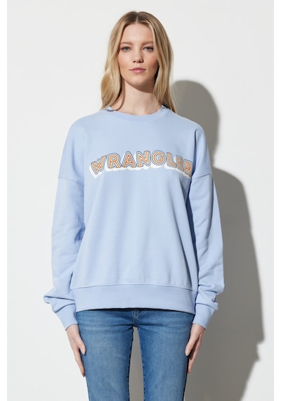 Wrangler Regular Fit Normal Kesim Bisiklet Yaka %100 Pamuk Açık Mavi Kadın Sweatshirt W6R4HAB23 Açık Mavi Wrangler Regular Fit Normal Kesim Bisiklet Yaka %100 Pamuk Açık Mavi Kadın Sweatshirt W6R4HAB23 Açık Mavi