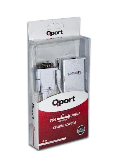 Qport Q-vh Vga To Hdmı Çevirici + Ses Kablosu-46008