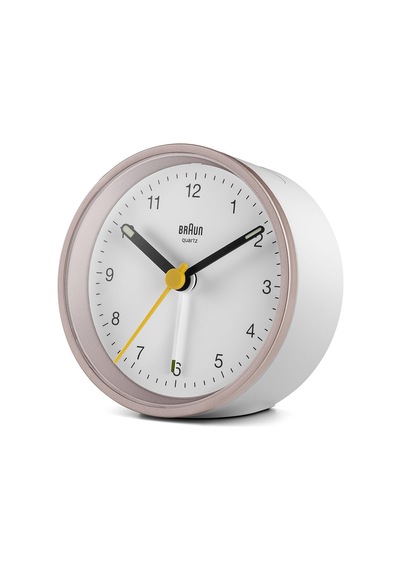 Braun Bc12pw Pembe-beyaz Klasik Analog Alarmlı Masa Saati Brn.bc12pw