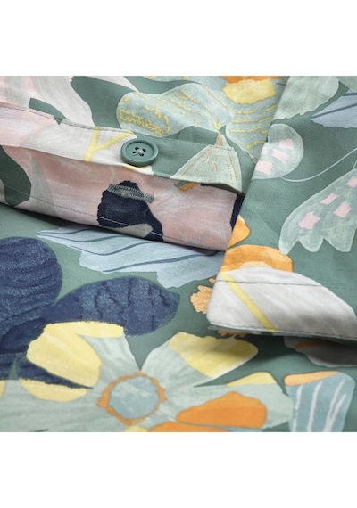 Ikea Fältgräsmott Çok Renkli 150x200/50x60 Cm Tek Kişilik Nevresim Seti