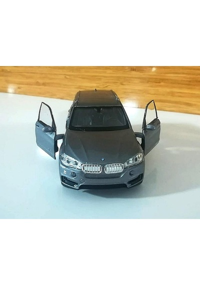Welly Bmw X5 1/36 Ölçek Füme Diecast Çek Bırak Metal Model Araba