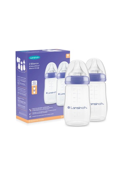 Lansinoh Biberon 2'li Natural Wawa Biberon Emziği 240 Ml