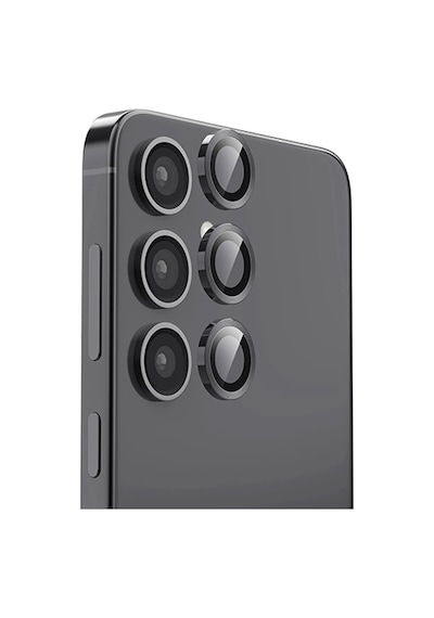 Mey İthalat Samsung Galaxy S25 Plus Raze Metal Kamera Lens - Siyah