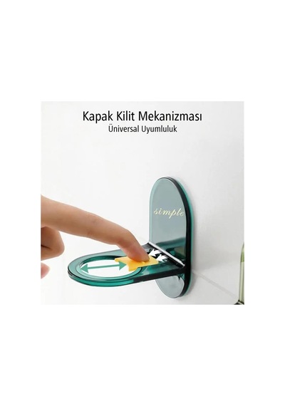 Buççin Online Mağaza Mutfak Banyo Sıvı Sabun Dezenfektan Şampuan Tutacağı Rafı Plastik Çok Renkli
