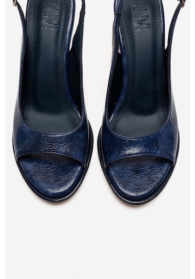 Luvishoes Iselın Lacivert Kadın İnce Topuklu Ayakkabı Lacivert