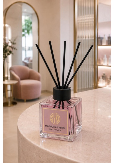 Premium Çubuklu Oda Kokusu 100 Ml Cam Şişe Reed Diffuser Manolya
