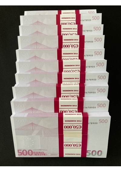 Yeni 1000 Adet 500 Euro Geçersiz Eğlence Oyun Şaka Düğünde
