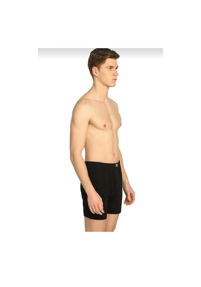 0111 Tutku Erkek Ribana Arjantin Paçalı 6 Lı Boxer Siyah