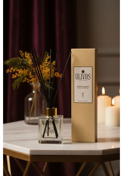 Dawn Bloom Mimoza Çubuklu Oda Kokusu 100 Ml Ferah Ve Çiçeksi Uzun Süreli Koku Yayılımı Mimoza
