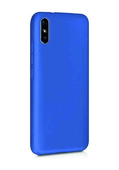 Xiaomi Redmi 9a Kılıf Kamera Korumalı Silikon Rubber Arka Kapak Lacivert