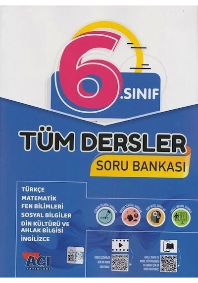 Açı 6.sınıf Güncel Tüm Dersler Soru Bankası Yenilenmiş - Fv