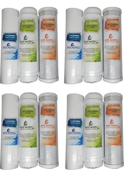 Pera Water Açık Kasa Su Arıtma Cihazlarına Ön Filtre Seti 4 Takım