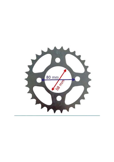 MONDİAL 250MCT ARKA DİŞLİ 520-30T İÇ 58 MM ÖM