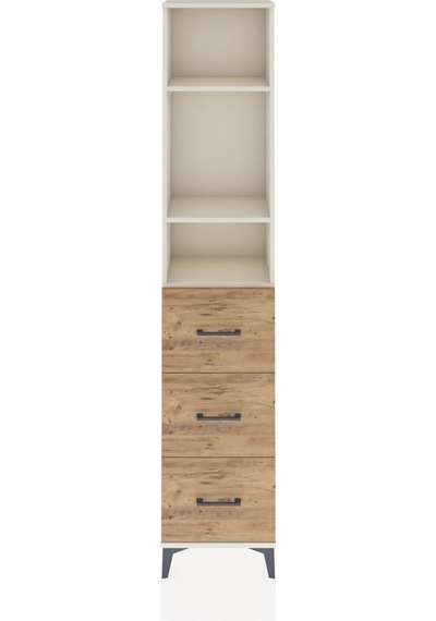 Arges Dolap 3 Raflı 3 Çekmeceli 44x30x221 Aytaşı-çam Aytası