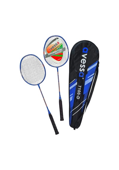 Özel Üretim 7100-d Tek Parça Grafıt Badmington Raket Set Çift Sporcu Dinlence Yaz