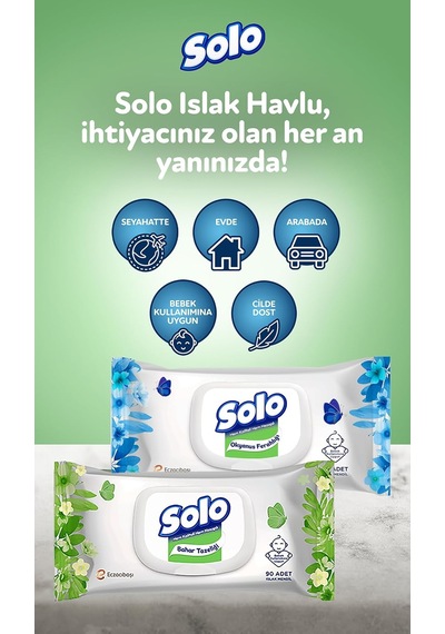 Islak Havlu Kapaklı 90 Yaprak