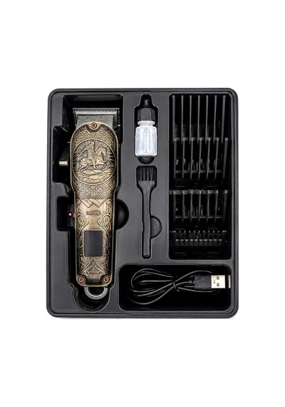 Saç Sakal Kesme Traş Makinesi Usb - Type-c Şarjlı - Led Gösterge 3-7-9-12mm Tarak Mr-7800 5468