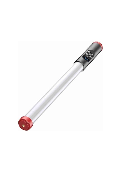 Fuchsia Fm-128rgb Oled Ekran Göstergeli Rgb Led Işıklı Su Geçirmez Aydınlatma Çubuğu Siyah