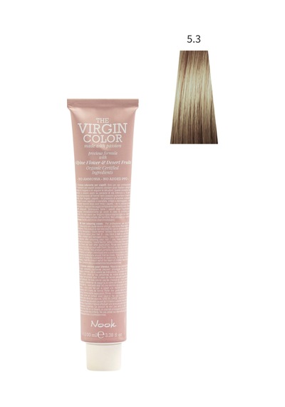 Nook Virgin Color Profesyonel Saç Boyası 100ml-açık Altın Kahve/altın Kestane 5.3-golden Açık Altın