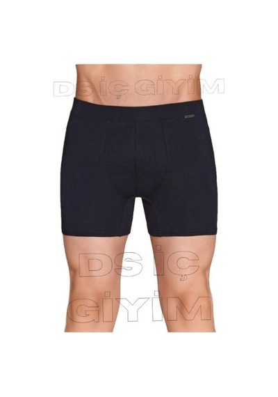 Berrak 4434 Erkek Likralı Micro Modal Boxer Tekli Siyah