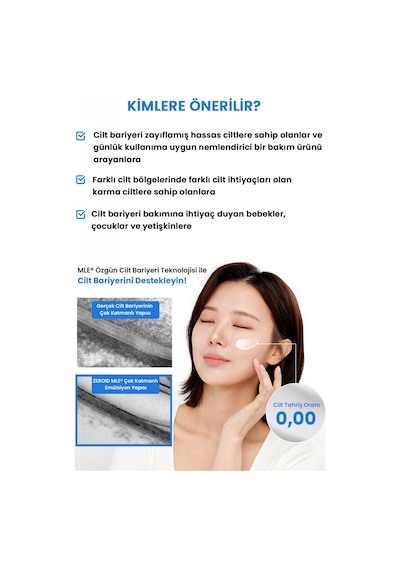 Hassas Cilt Bariyerini Destekleyen Ve Nem Desteğiyle Rahatlatan Losyon Zeroıd Soothing Lotion