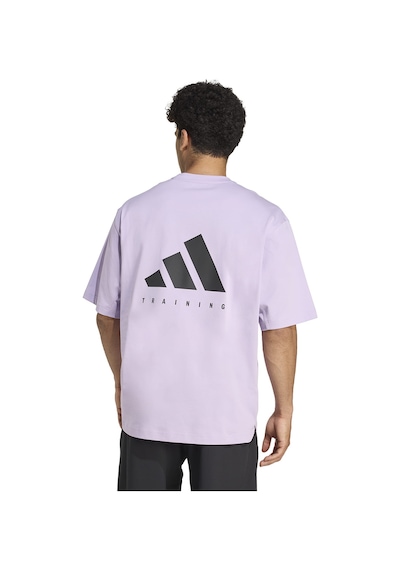Adidas Oversize Erkek Lila Antrenman T-shirt Jx6283 Pembe