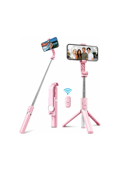 Concord 3'ü 1 Arada Bluetooth Selfie Çubuğu Tripod Kumandalı Telefon Tutucu Monopod 360 Döner