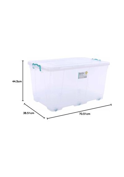 Plastik 80 Lt Tekerlekli Multi Box Saklama Kabı Diğer