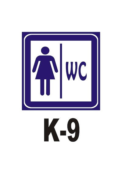 Iş Güvenliği Pvc Dekota Uyarı - Ikaz Levhası Bayan Wc Yazılı (258801235)
