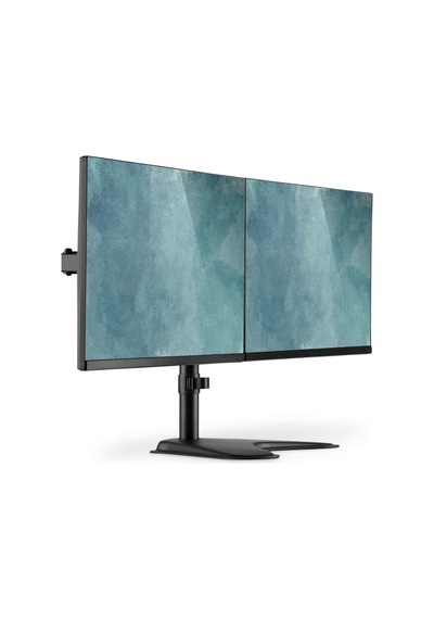 Dıgıtus Monitör Tutucu - Ayak - 2 Monitör - 32 İnçe Kadar - 2x 8 Kg'a Kadar - Vesa 75x75, 100x100 - Siyah