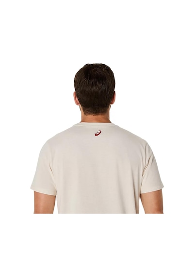 Asics Erkek Tişört Road Graphic Ss Tee 2031f026-101 Krem