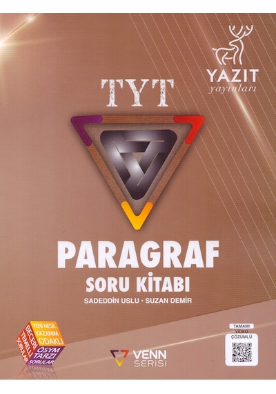 Yazıt Tyt Venn Serisi Paragraf Soru Kitabı