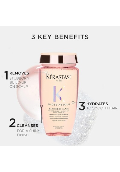 Gloss Absolu Elektriklenmeye Eğilimli Saçlar İçin Parlaklık Veren Şampuan 250 Ml