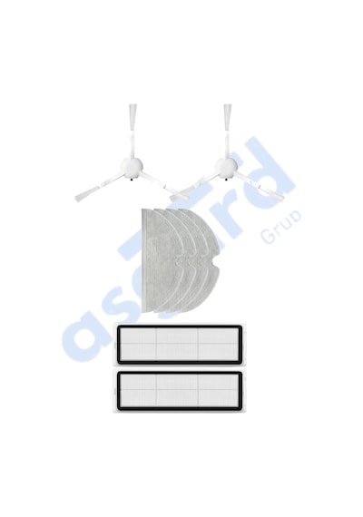 Xiaomi 1c,2c,mop 2 Uyumlu 2 Yan Fırça 2 Filtre 4 Mop Pkt-iasgf0000047