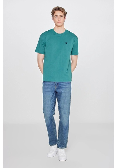 Wrangler Small Logo Bisiklet Yaka Erkek T-shirt W7nm203877g26 Yeşil